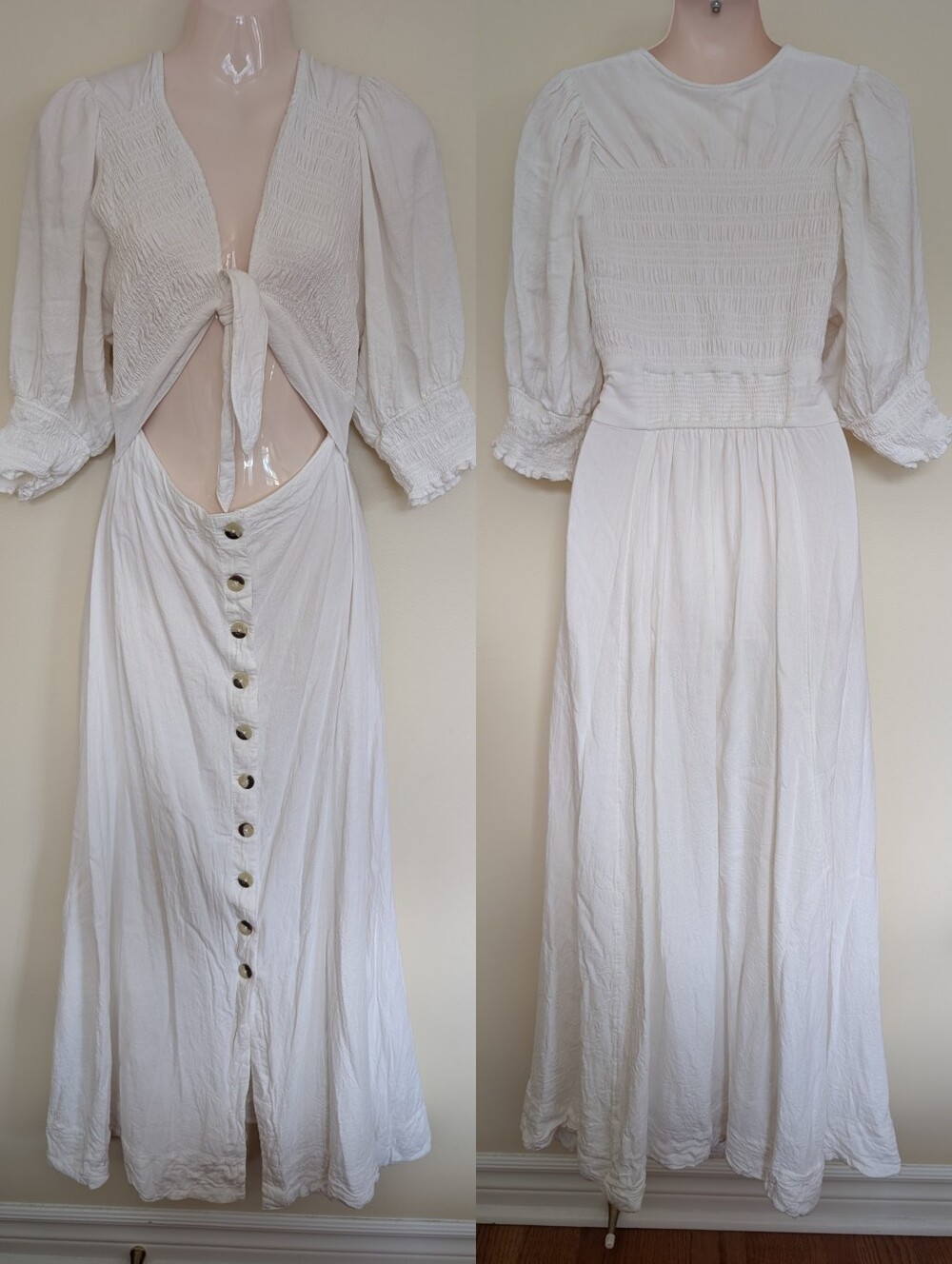 Free People String Of Hearts Maxi Dress White - Picture 8 of 15